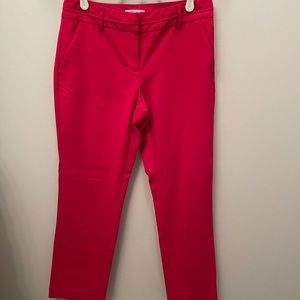 New York and Company Hot Pink Ankle Pants